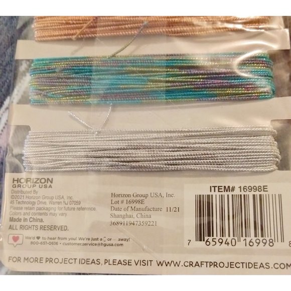 Go Create Elastic Craft Cords Jewelry 25 Ft Multi Color Sparkly Colorful - Picture 4 of 4